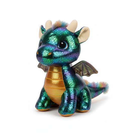 Stuffed Dragon Plush Toy — Medium